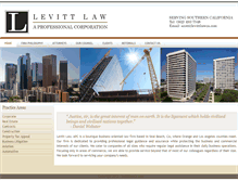 Tablet Screenshot of levittlawca.com